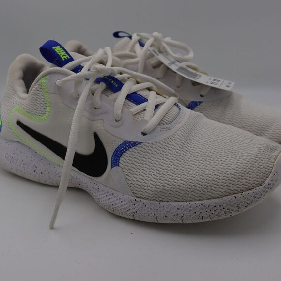 Nike Flex Experience CW5849-100 Women's Sneaker Size 8.5 White/Black/Green - Picture 1 of 12